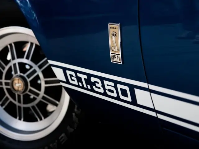 Black and white muscle car stripe after a refinish